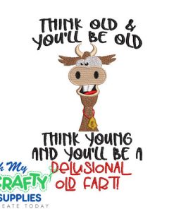 Delusional Old Fart Embroidery Design