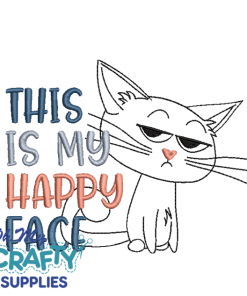 My Happy Face 712 Embroidery Design