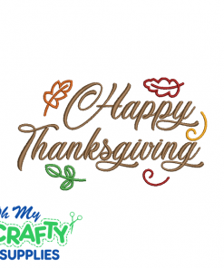 Happy Thanksgiving 925 Embroidery Design