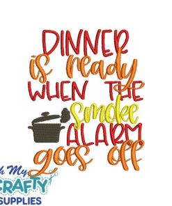 Dinner is ready 6122 Embroidery Design