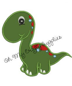 Dinosaur Applique Embroidery Design