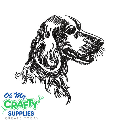 Dog Sketch 1120 Embroidery Design