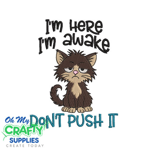 Don't Push It 2025 Embroidery Design