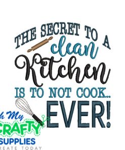 Don't cook ever Embroidery Design