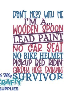 Don't mess with me 62 Embroidery Design