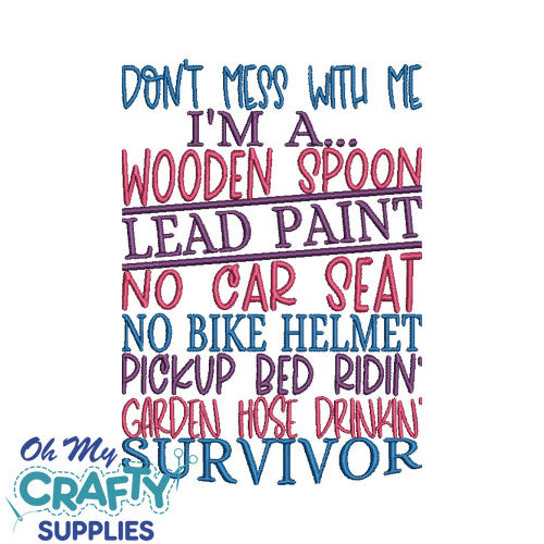 Don't mess with me 62 Embroidery Design