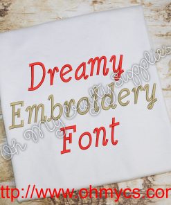 Dreamy Embroidery Font (BX Included)