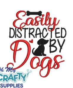 Easily Distracted 1230  Embroidery Design