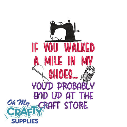 End up at the craft store Embroidery Design