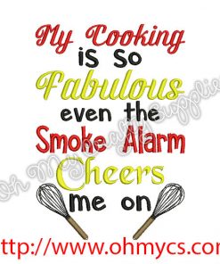 Fabulous Cooking Embroidery Design