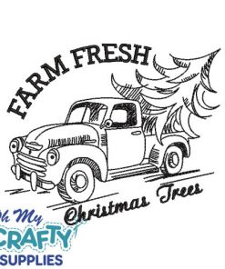 Farm Fresh Christmas Trees 1115 Embroidery Design