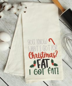 Got Fat for Christmas Embroidery Design
