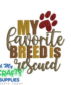 Favorite Breed 716  Embroidery Design