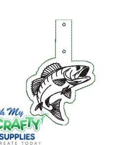 Fish Key Fob Embroidery Design (KFC)