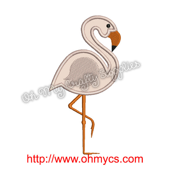 Flamingo Applique Design