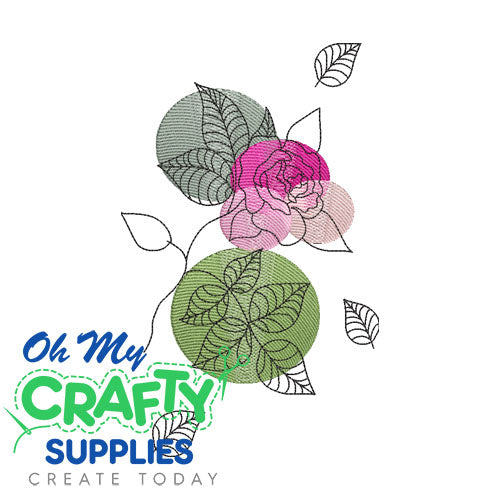 Floral Circle 215 Embroidery Design