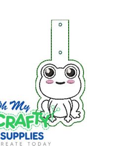 Frog Key Fob Embroidery Design (KFC)