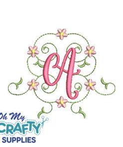 Full Bloom Embroidery Font (BX Included)