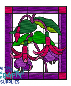 Stain Glass Fuchsia Embroidery Design