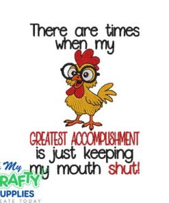 GREATEST ACCOMPLISHMENT Embroidery Design