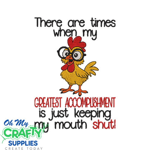 GREATEST ACCOMPLISHMENT Embroidery Design