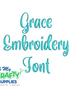 Grace Embroidery Font (BX Included)