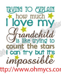 Trying To Explain Grandchild Embroidery Design