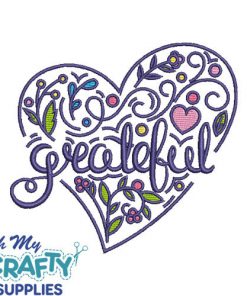 Grateful Heart 71422 Embroidery Design