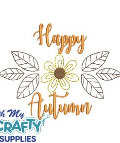 Happy Autumn 83021 Embroidery Design