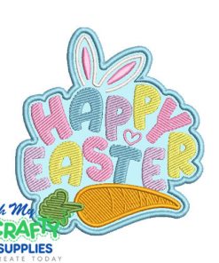 Happy Easter Applique 324 Embroidery Design