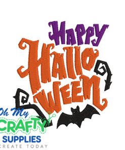 Happy Halloween 912 Embroidery Design