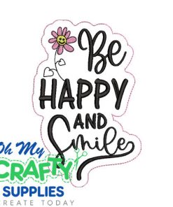 Happy Smile Embroidery Design