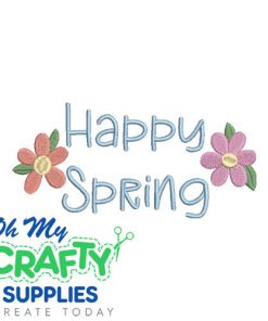 Happy Spring 21424 Embroidery Design