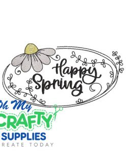Happy Spring 21623 Embroidery Design