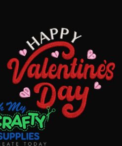 Happy Valentine's Day 2025 Embroidery Design