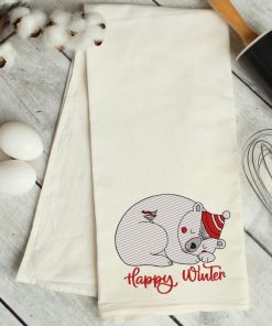 Happy Winter Polar Bear 2020 Embroidery Design