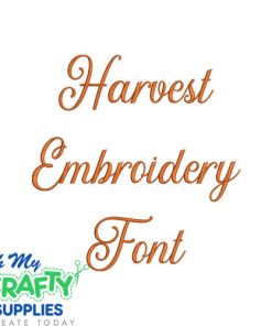 Harvest Embroidery Font (BX Included)