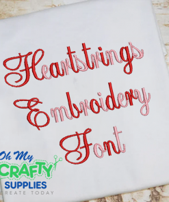 Heartstrings Embriodery Font (BX Included)