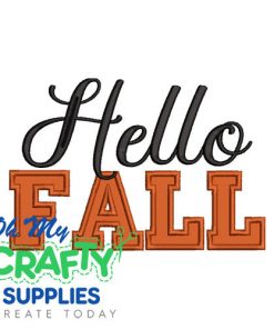 Hello Fall 2024 Applique Embroidery Design