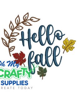 Hello Fall 91223 Embroidery Design