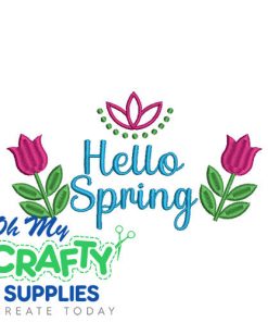 Hello Spring 21424 Embroidery Design