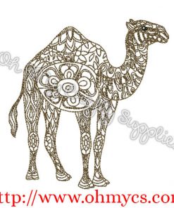 Henna Camel Embroidery Design