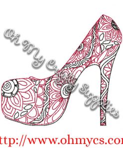 Henna Pump Embroidery Design