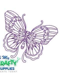 Henna Butterfly 41624 Embroidery Design