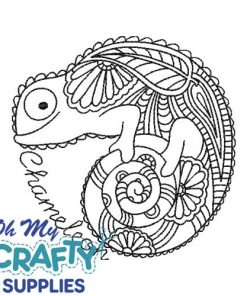 Henna Chameleon 5722 Embroidery Design
