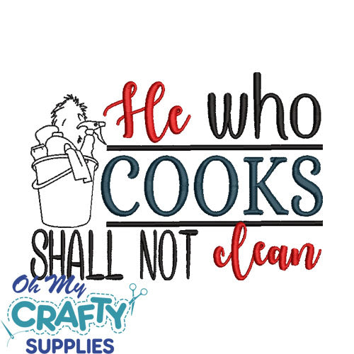 He who Shall Not Embroidery Design