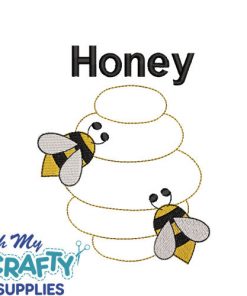 Honey Bee 723 Embroidery Design