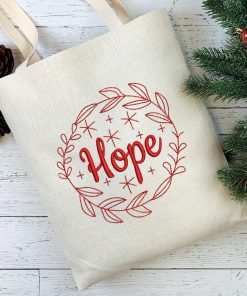 Hope Wreath 2020 Embroidery Design