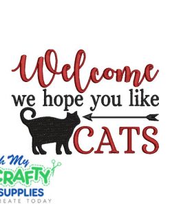 Hope you like cats Embroidery Design