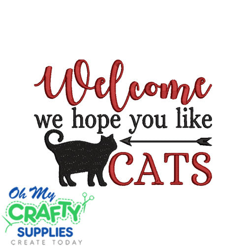 Hope you like cats Embroidery Design